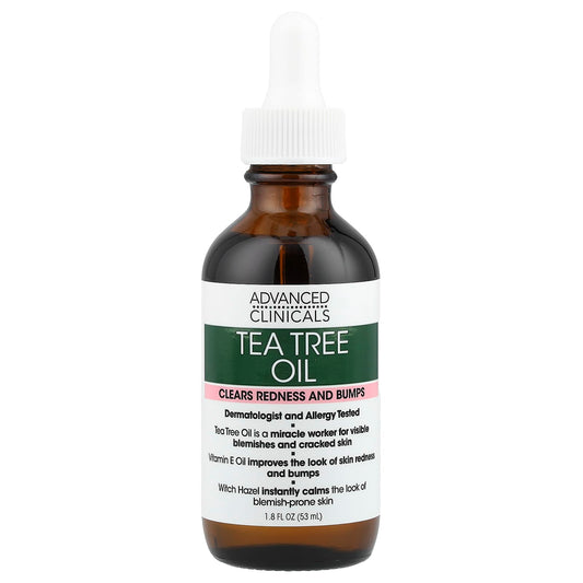 Treat Blemishes & Redness with Advanced Clinicals Tea Tree Oil 1.8 fl oz - Image 1