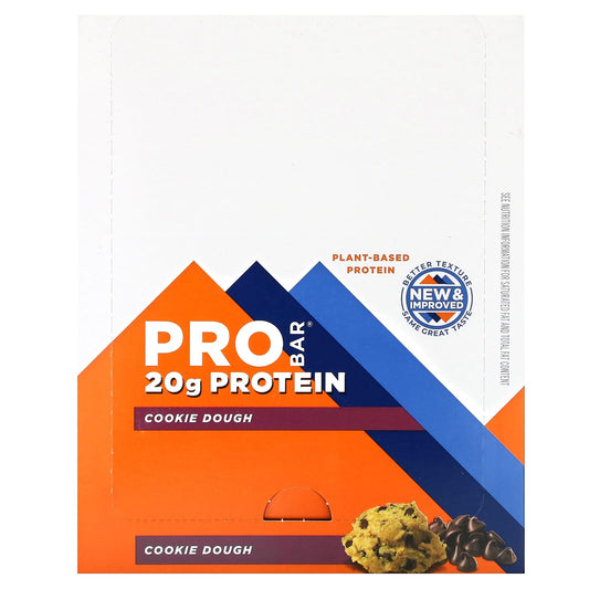 ProBar, Protein Bar, Cookie Dough, 12 Bars, 2.47 oz (70 g) Each - Image 1