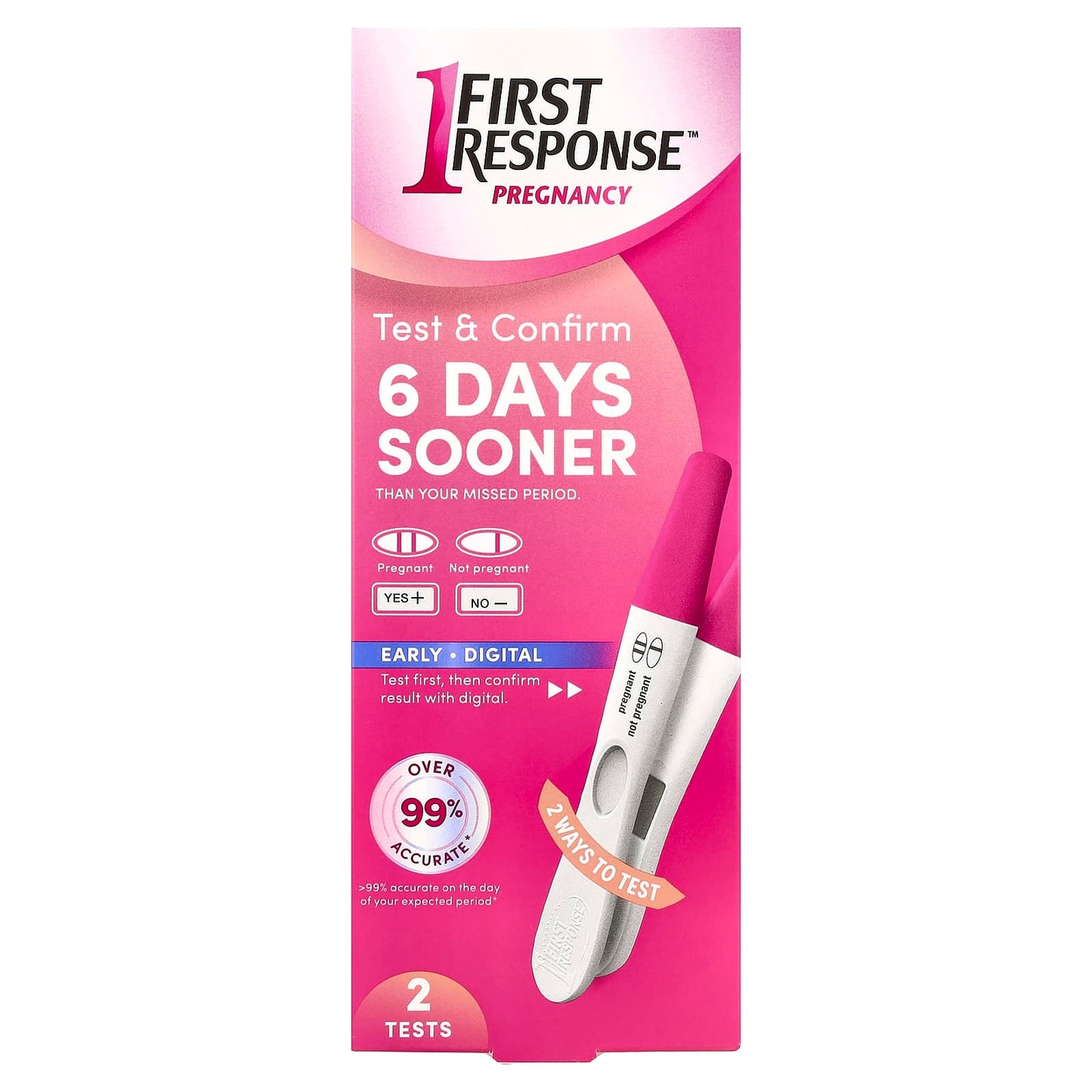 Early Pregnancy Test, 2 Tests | 99% Accurate, Digital & Quick - Image 1