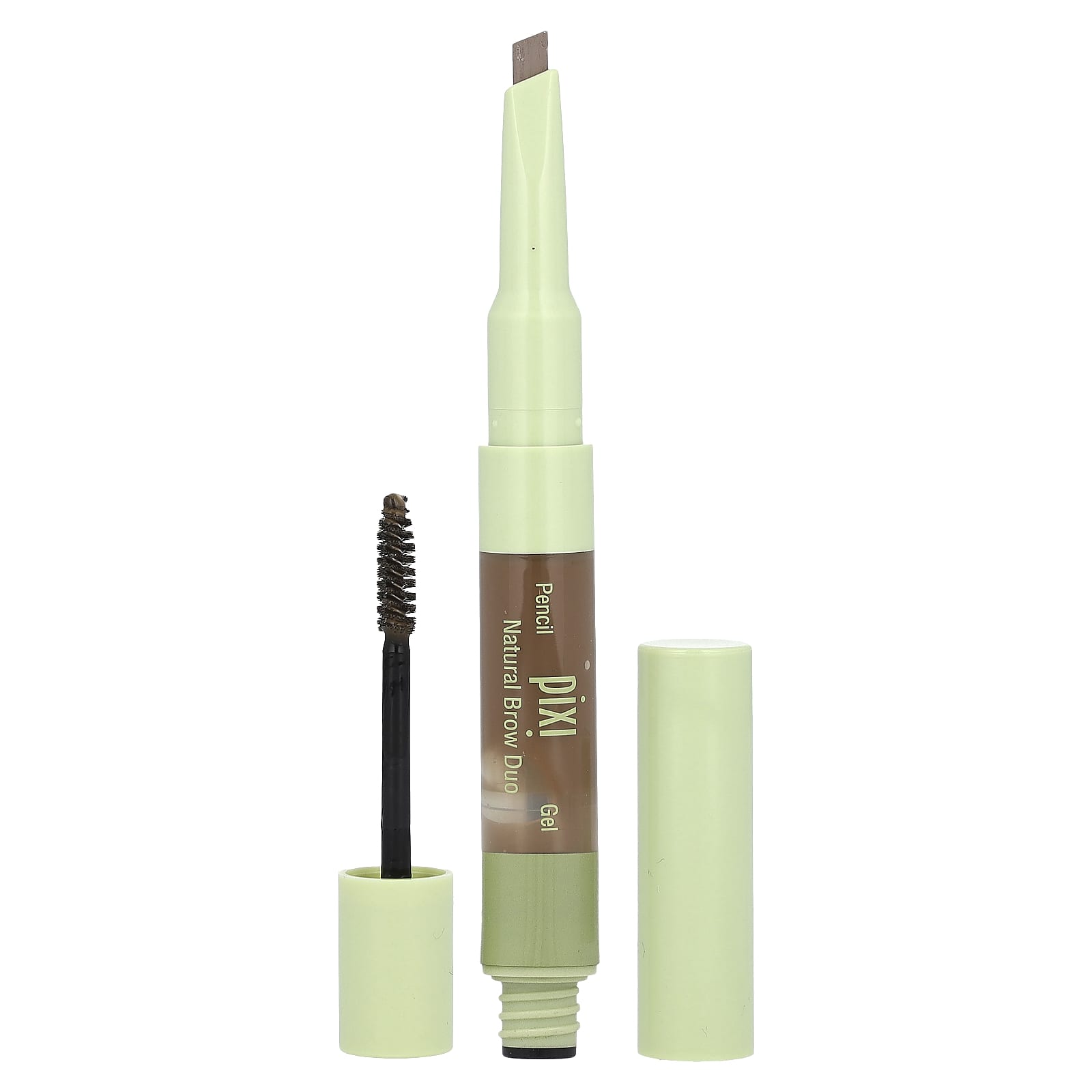Pixi Beauty, 2-In-1 Natural Brow Duo, Brow Pencil & Gel, 0305  Natural Brown, 1 Count - Image 1