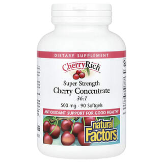 Natural Factors Cherry Rich Super Strength Cherry Concentrate 90 Softgels