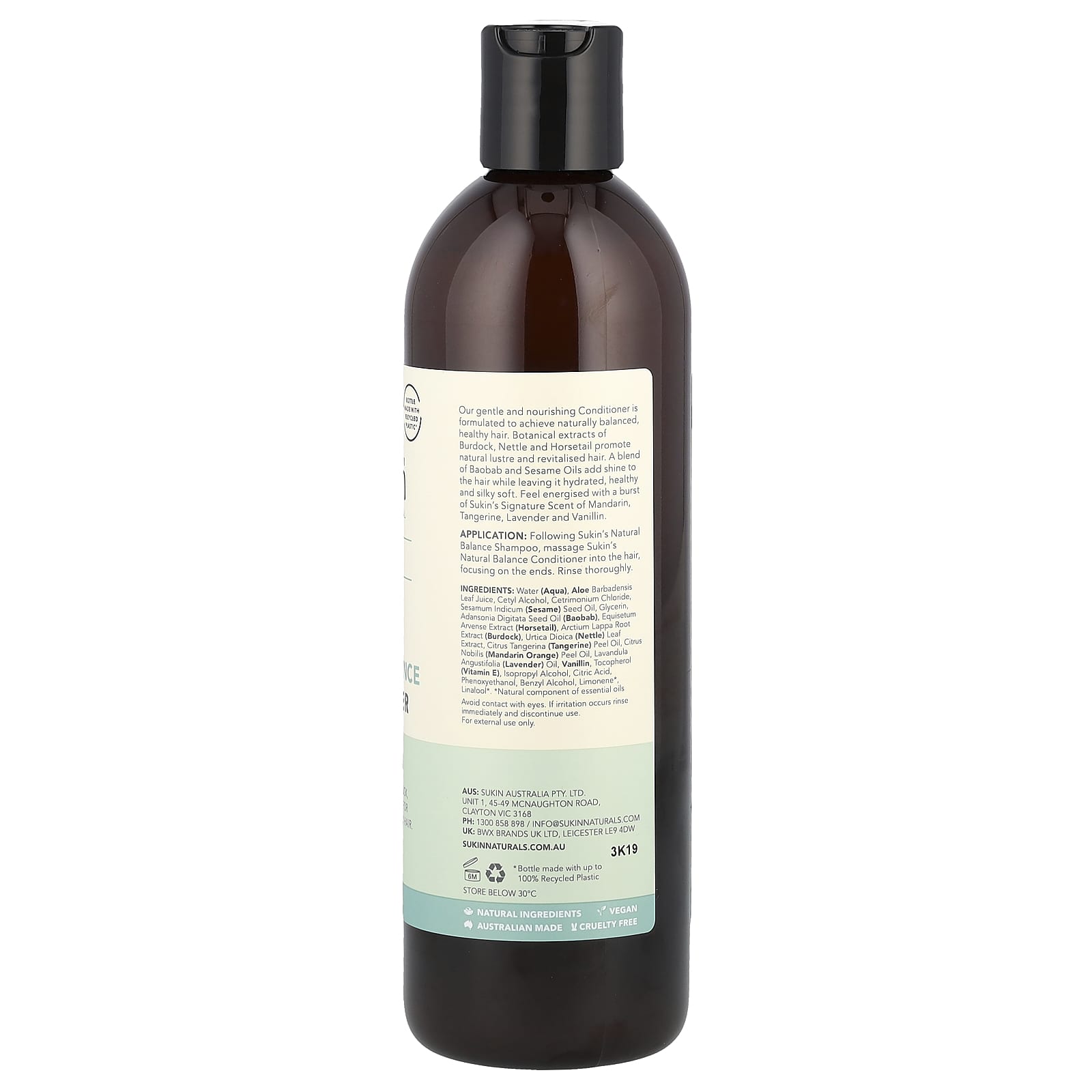 Sukin, Natural Balance Conditioner, Normal Hair, 16.91 fl oz (500 ml) - Image 2