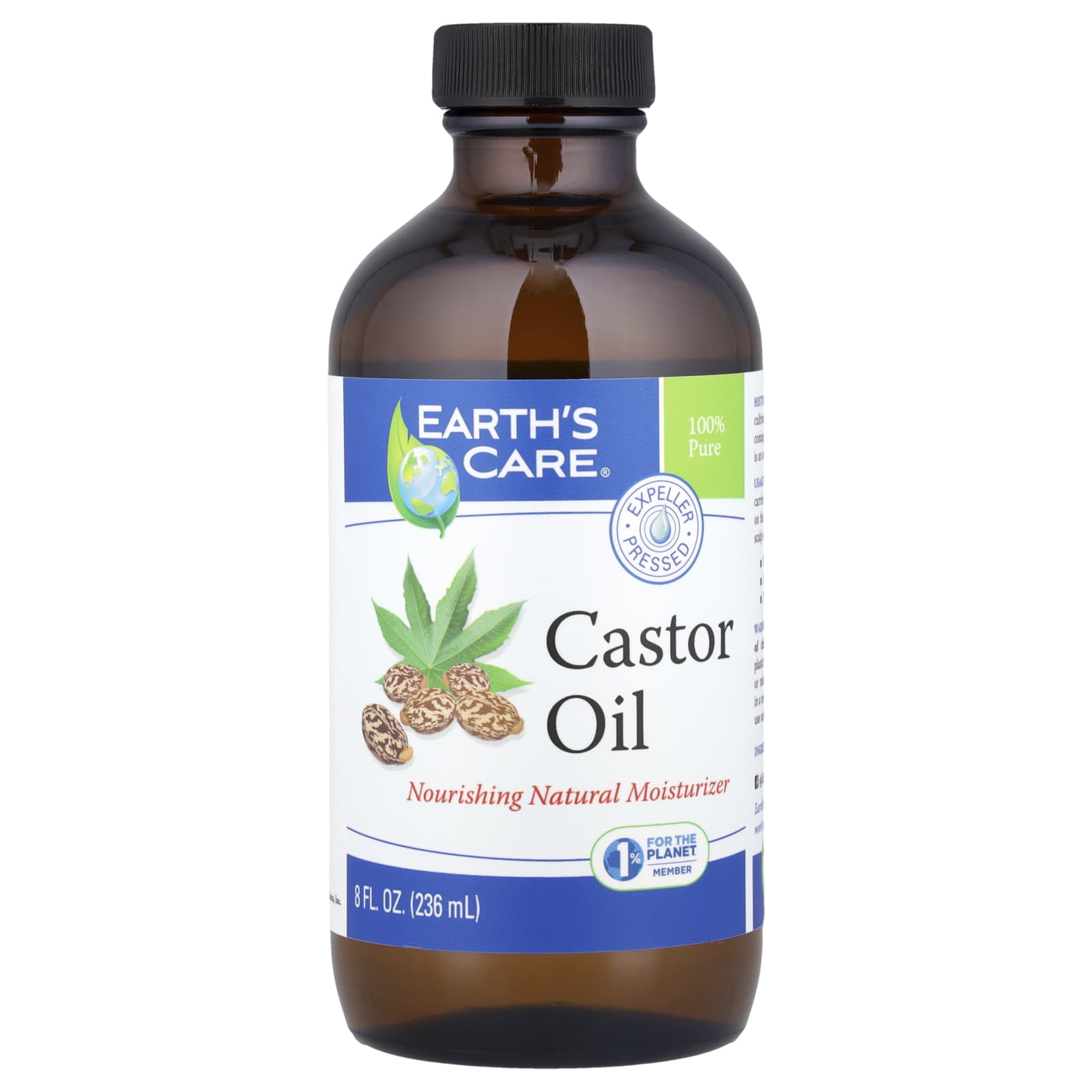 Castor Oil for Skin and Hair - 100% Pure, Hexane Free, 8 fl oz - Image 1