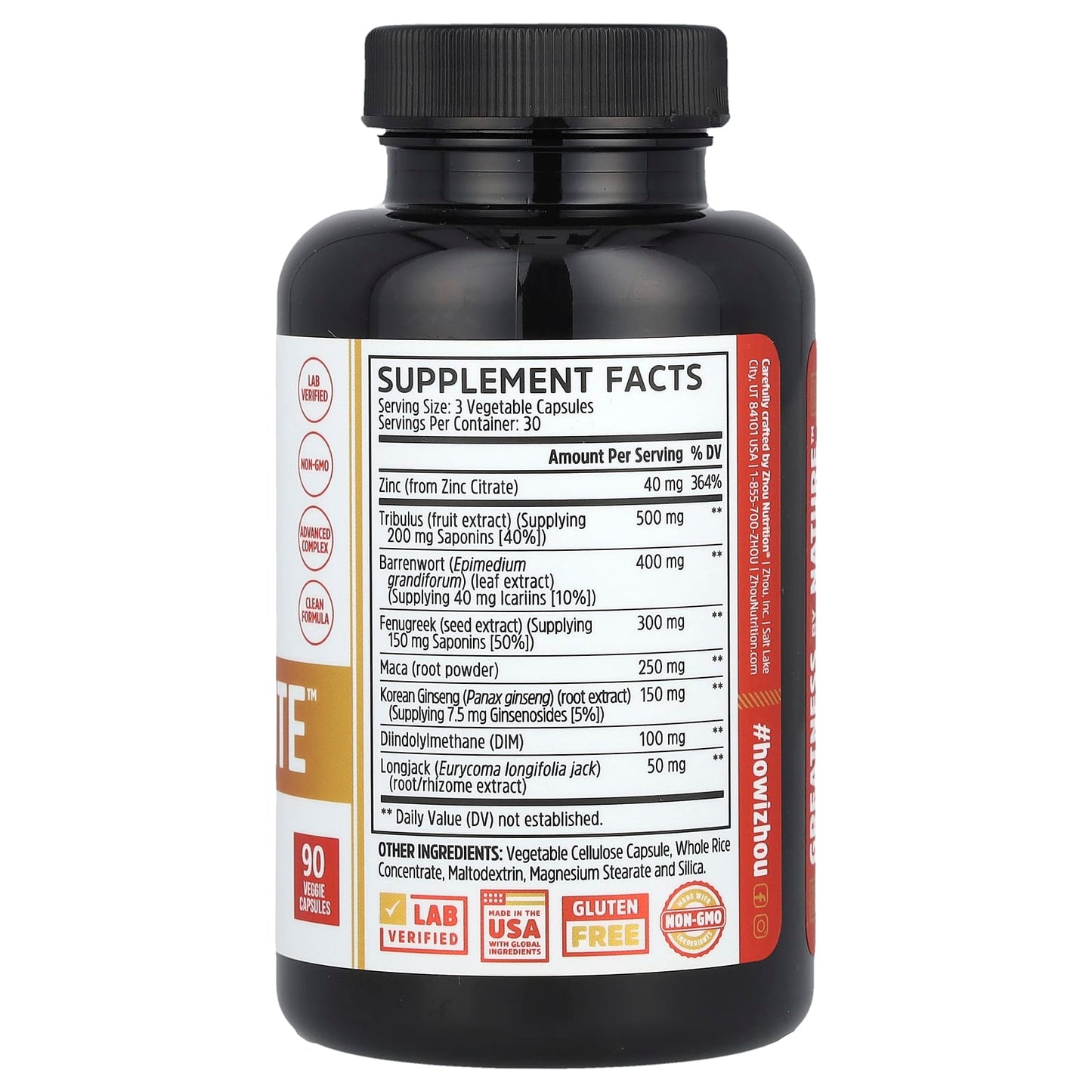 Zhou Nutrition, Boost Elite™, 90 Veggie Capsules - Image 2