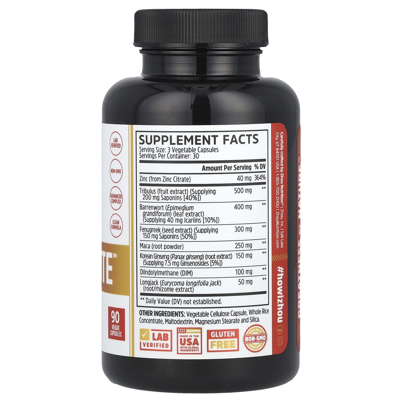 Zhou Nutrition, Boost Elite™, 90 Veggie Capsules - Image 2