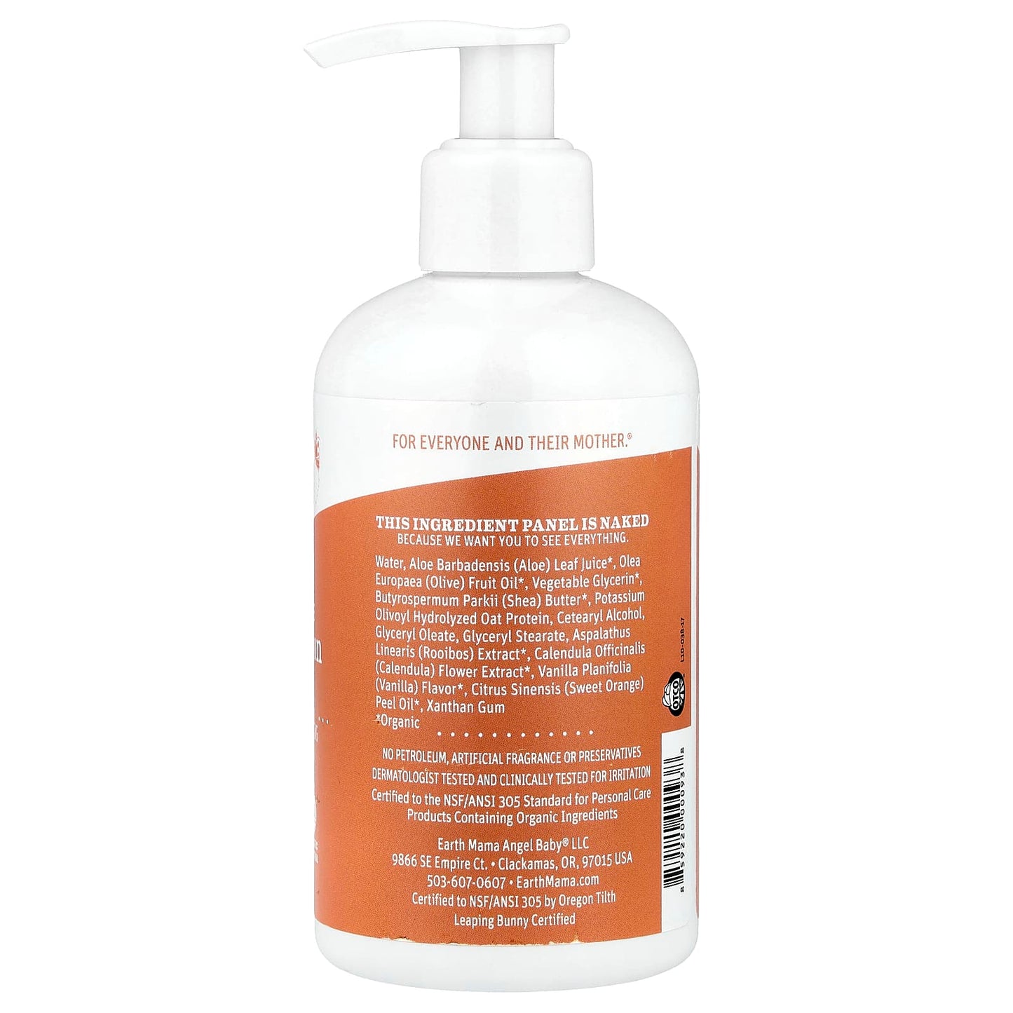 Earth Mama Organic Baby Lotion, Sweet Orange, 8 fl oz, Cruelty Free - Image 2