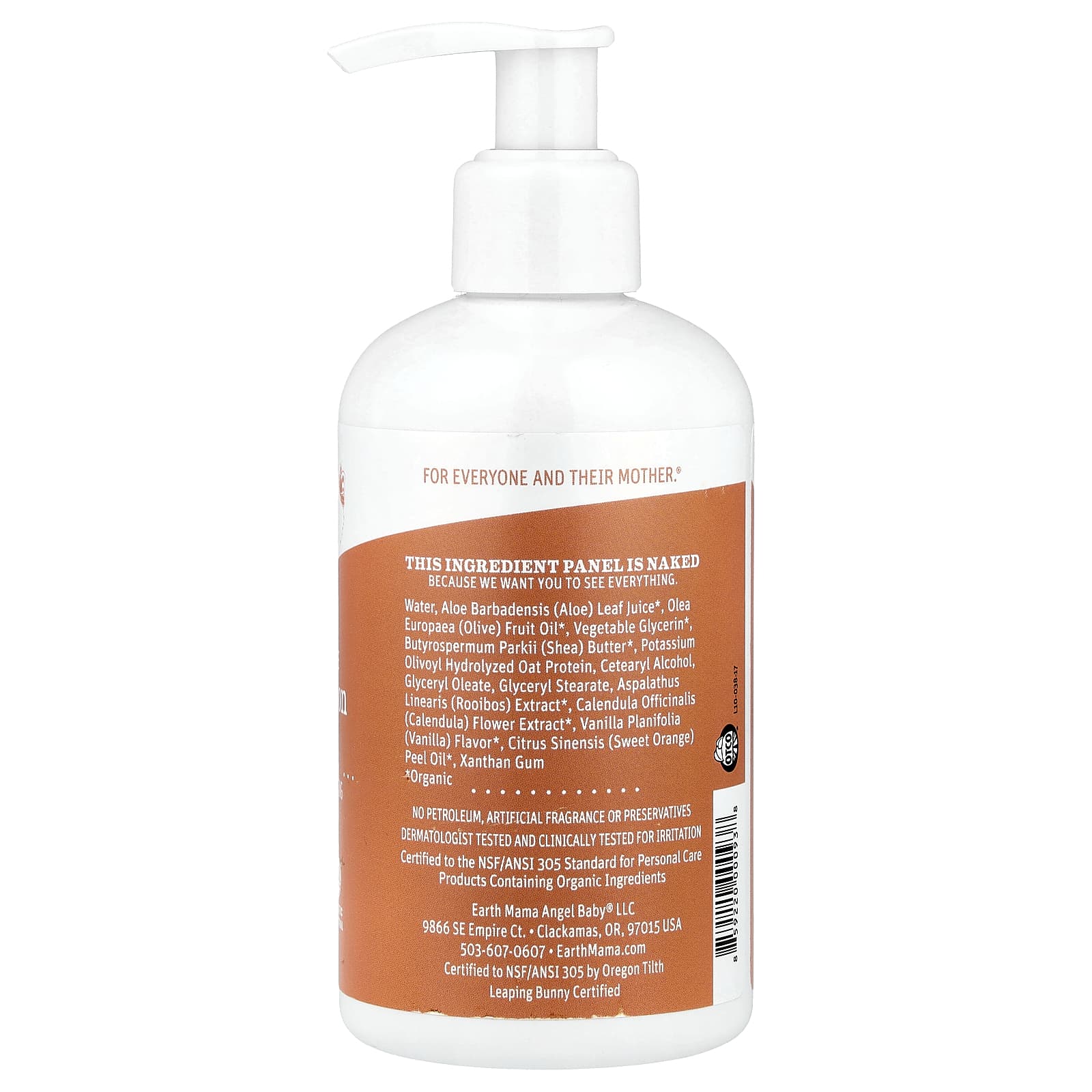 Earth Mama Organic Baby Lotion, Sweet Orange, 8 fl oz, Cruelty Free - Image 2