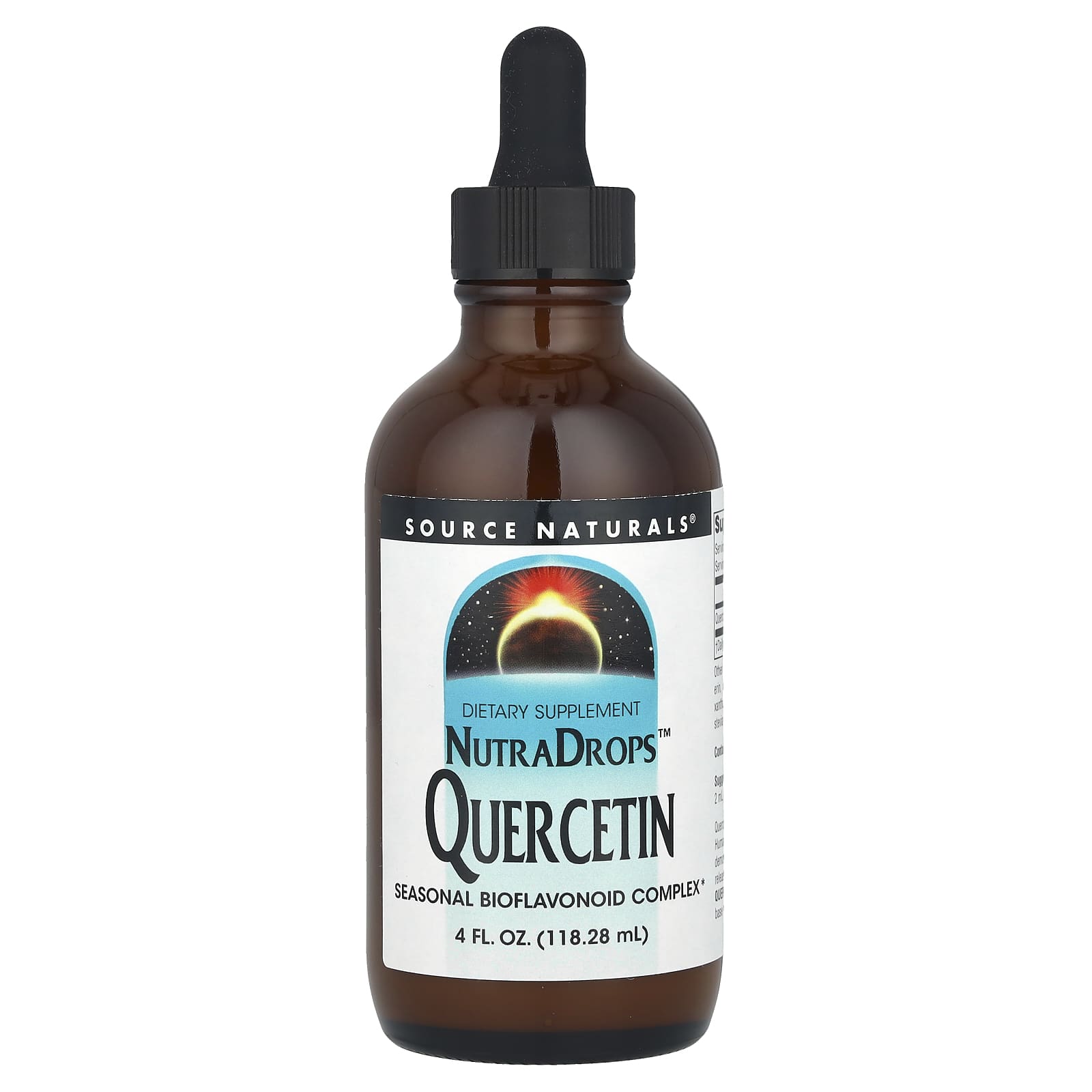 Source Naturals, NutraDrops™ Quercetin, 134 mg, 4 fl oz (118.28 ml) - Image 1