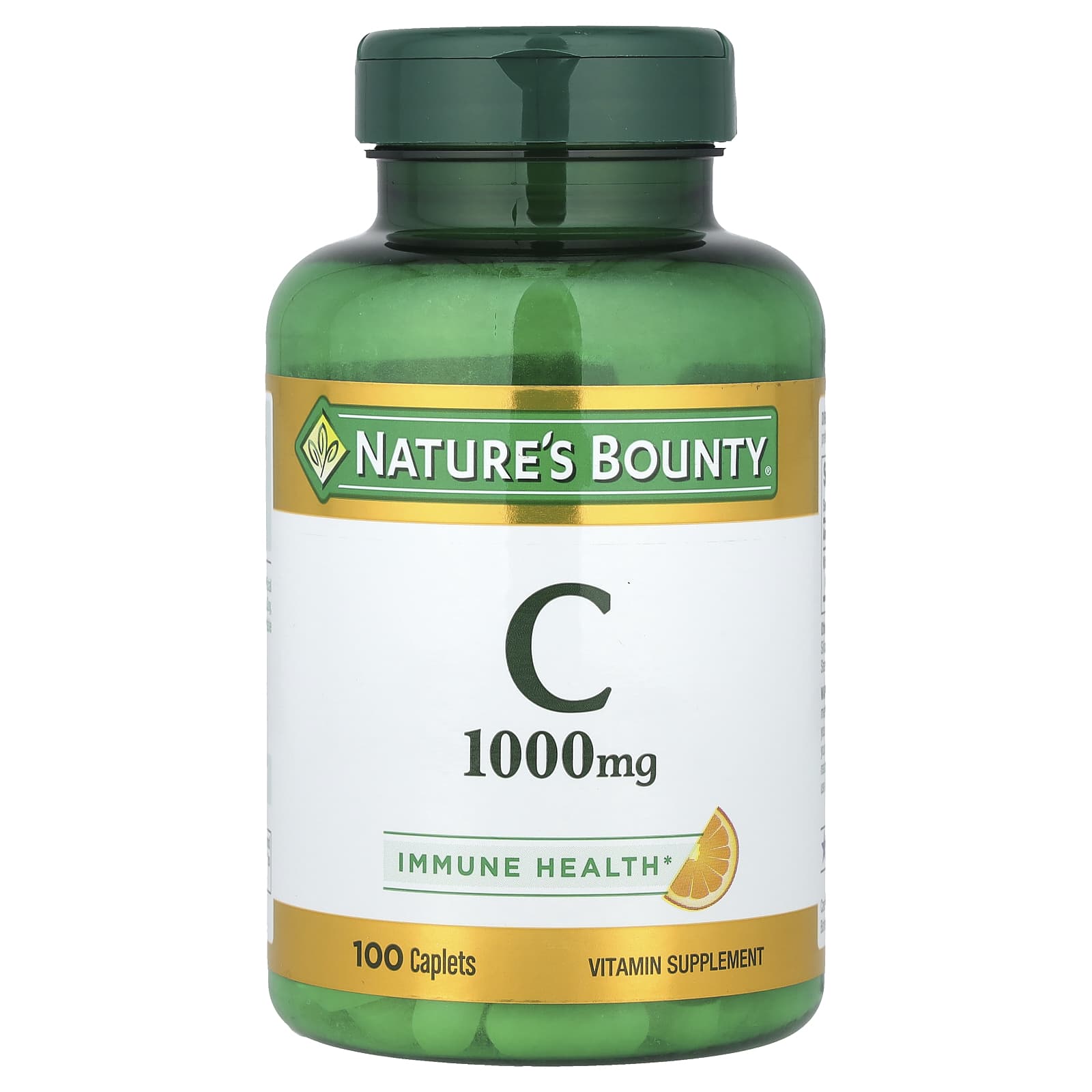 Nature's Bounty, Vitamin C, 1,000 mg, 100 Caplets - Image 1