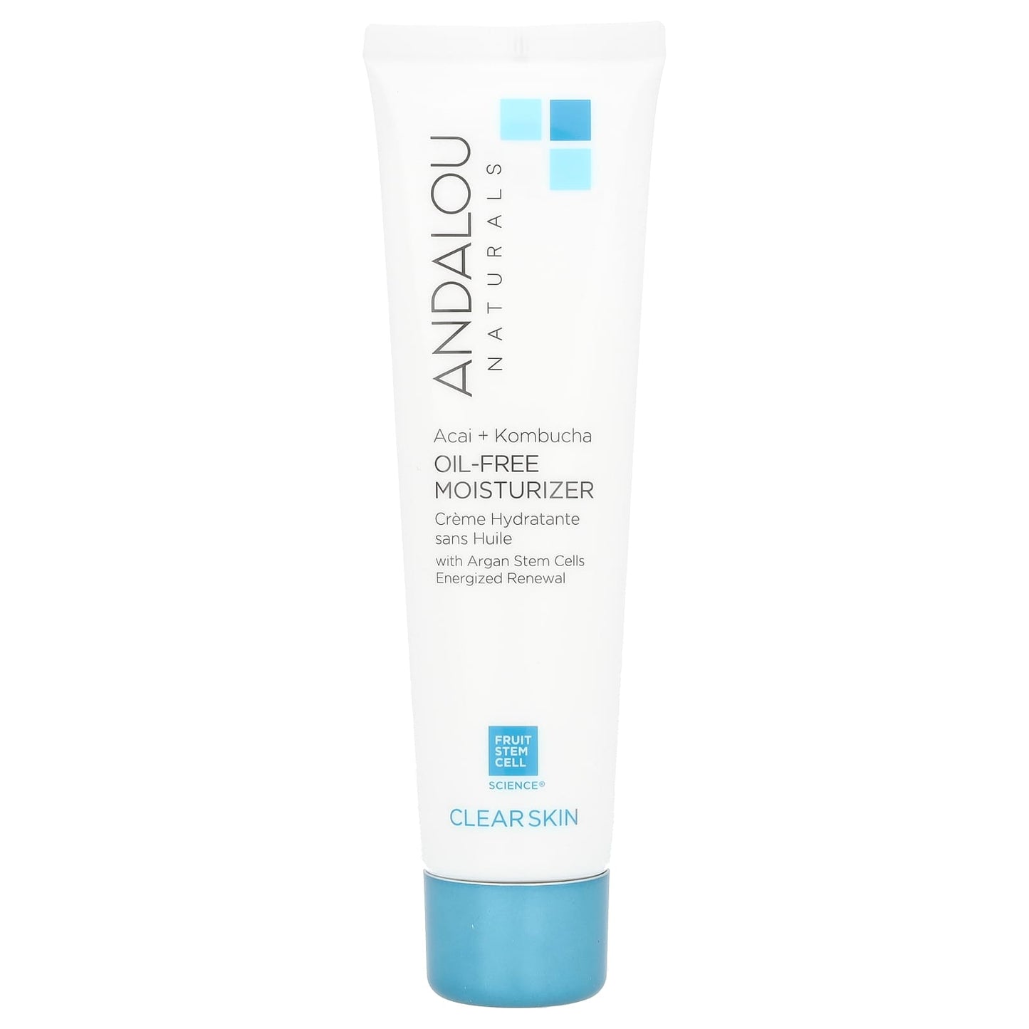 Andalou Naturals Acai + Kombucha Oil-Free Moisturizer, Clear Skin - Image 1