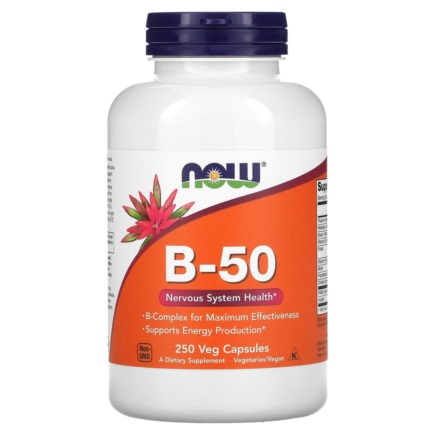 NOW Foods, B-50, 250 Veg Capsules - Image 1