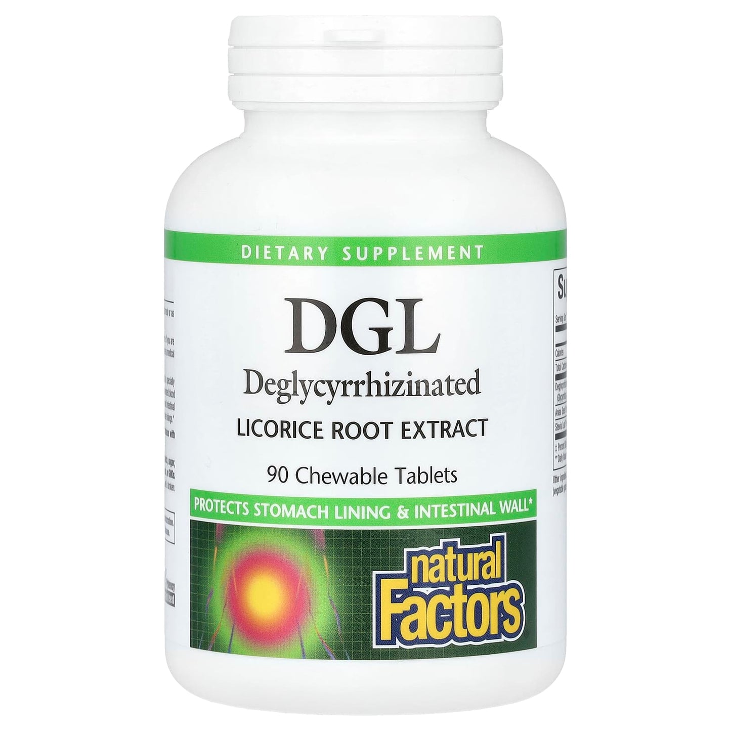 Natural Factors, DGL, Deglycyrrhizinated Licorice Root Extract, 90 Chewable Tablets - Image 1