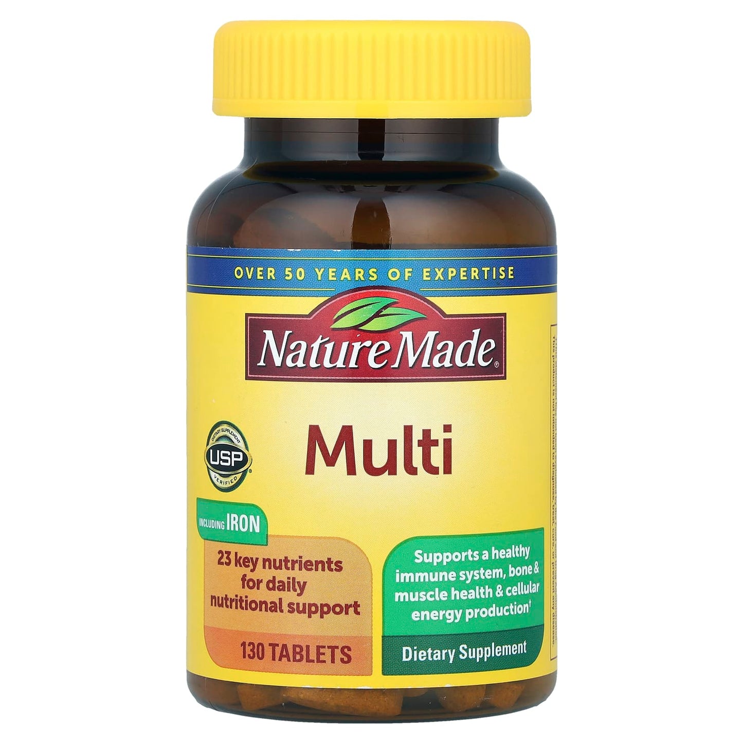 Nature Made, Multi with Iron, 130 Tablets - Image 1