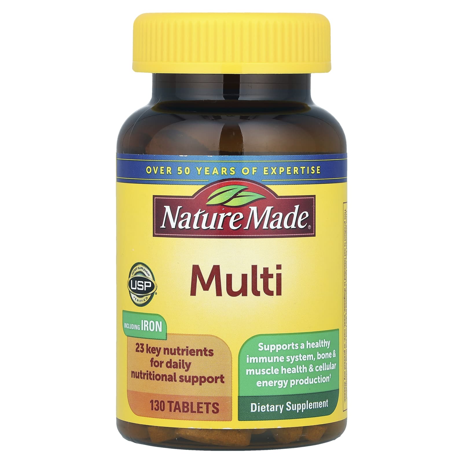 Nature Made, Multi with Iron, 130 Tablets - Image 1