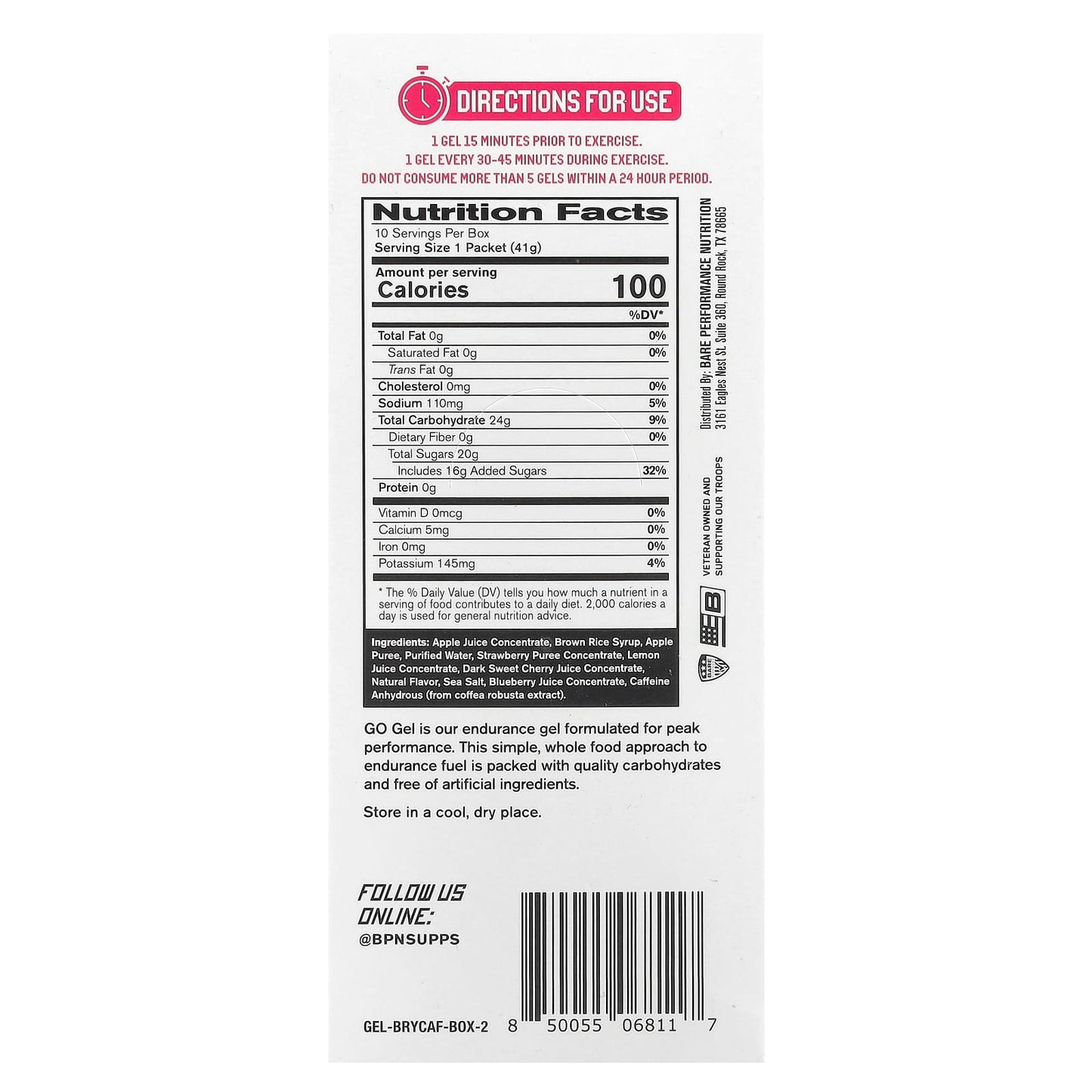 BPN Go Gel Endurance Fuel for Peak Performance - Image 2