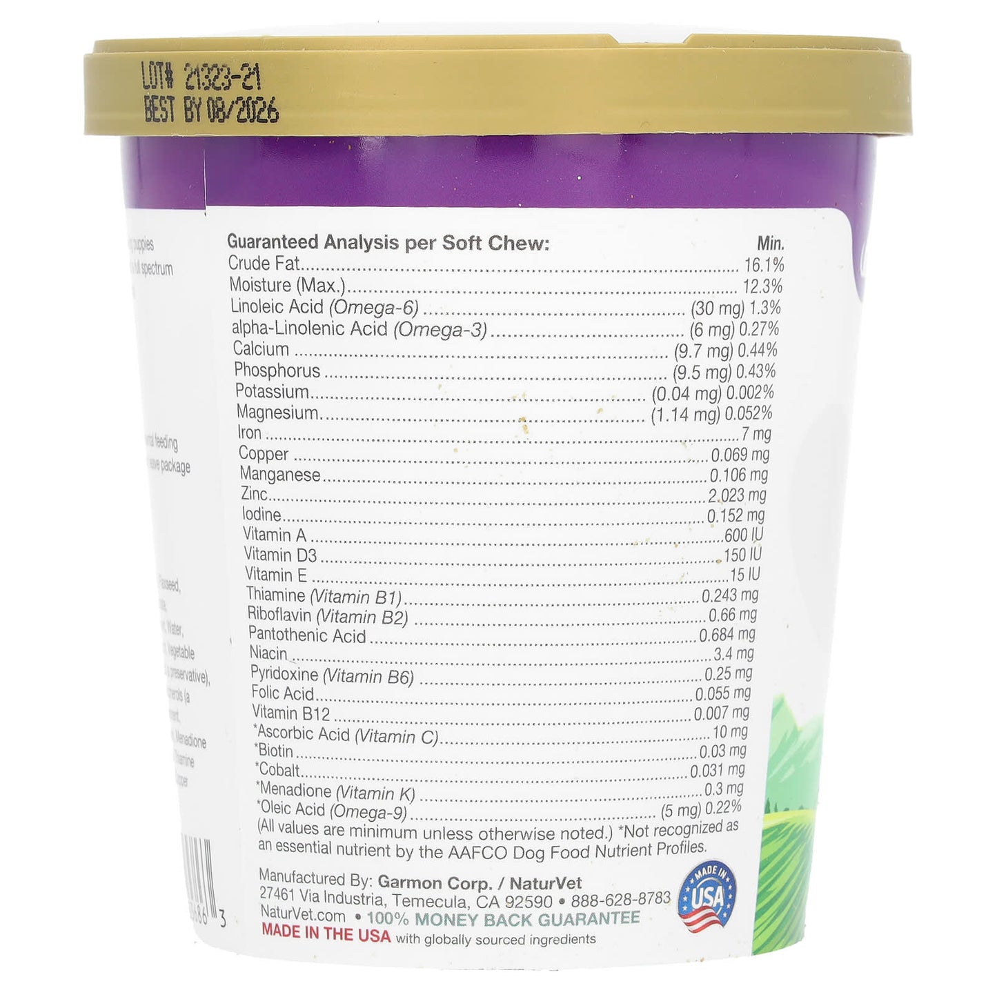 NaturVet, VitaPet Puppy, Daily Vitamins + Breath Aid, For Puppies, 70 Soft Chews, 5.4 oz (154 g) - Image 2