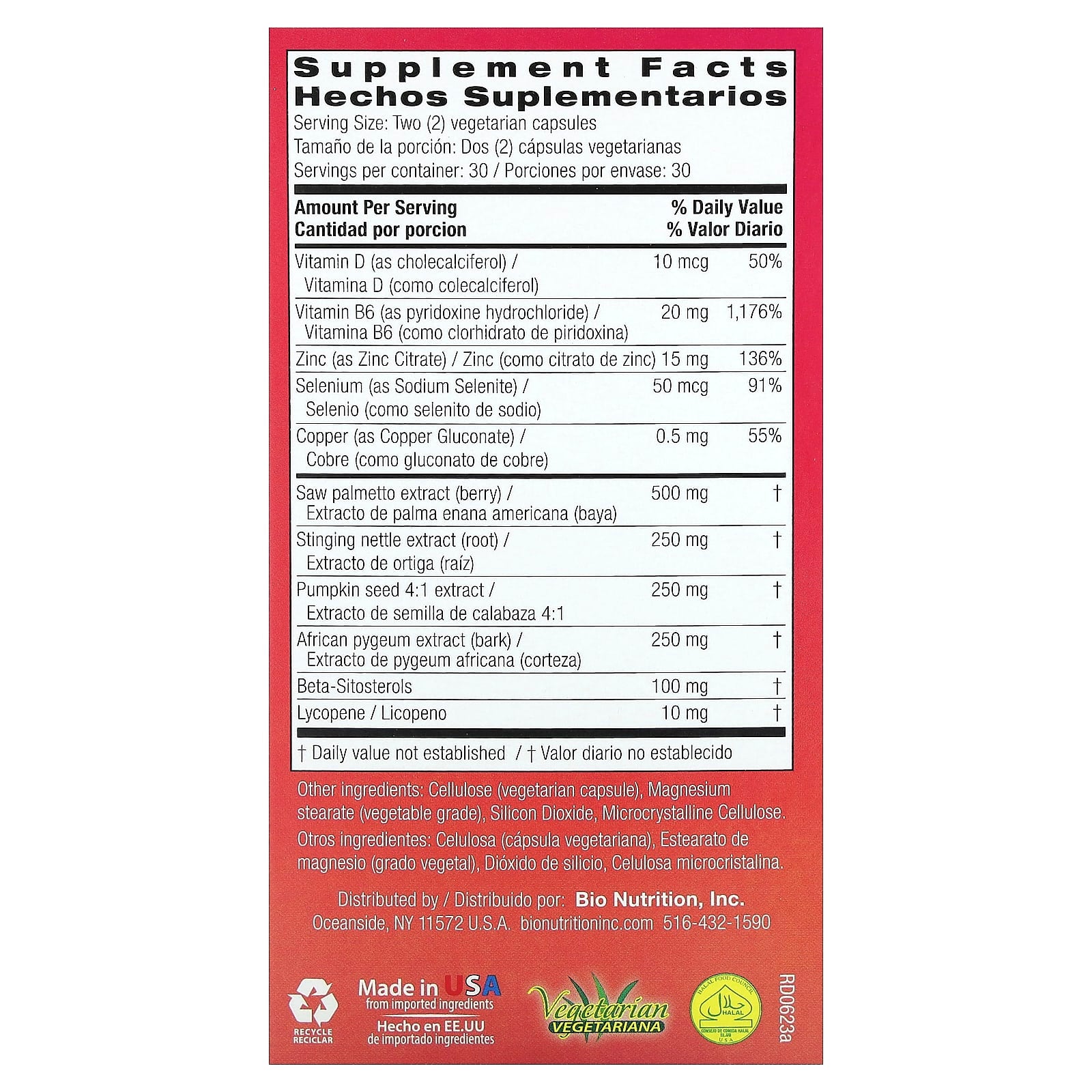 Prostate Wellness with Pumpkin Seed Extract - 60 Vegetarian Capsules - Image 2