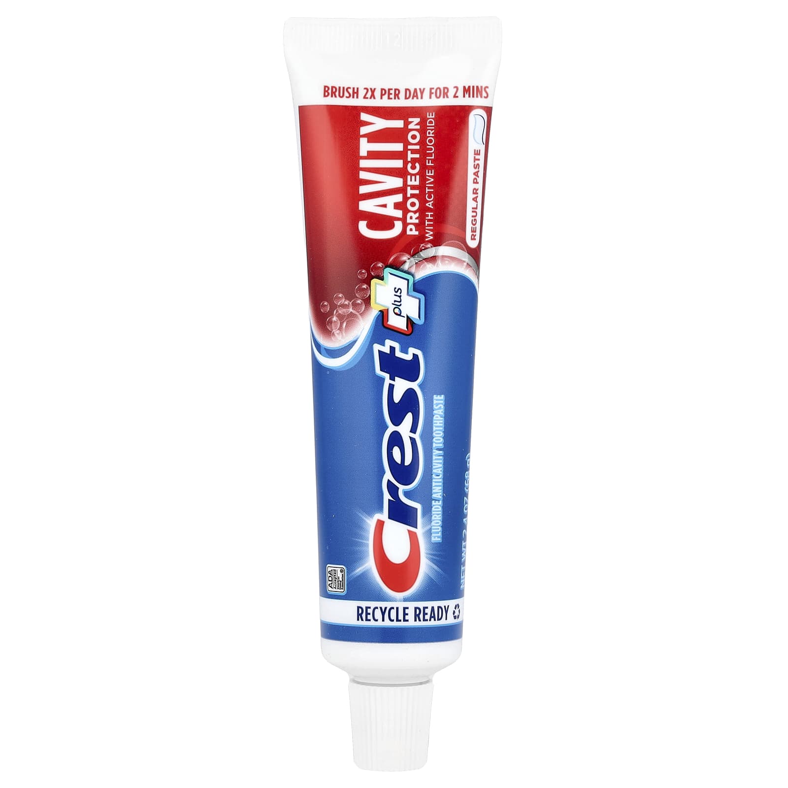 Crest Cavity Protection Fluoride Toothpaste, 2.4 oz, ADA Accepted - Image 1