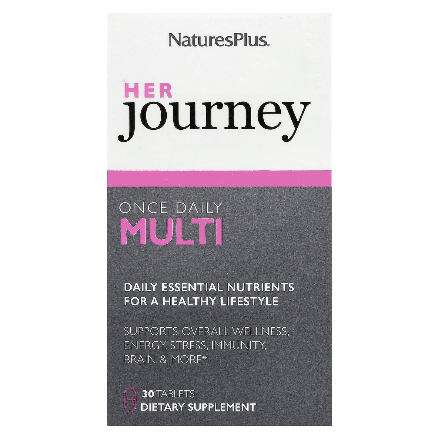 NaturesPlus, Her Journey, Once Daily Multi, 30 Tablets - Image 1