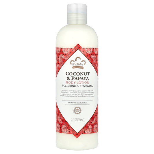 Nubian Heritage, Body Lotion, Coconut & Papaya, 13 fl oz (384 ml) - Image 1