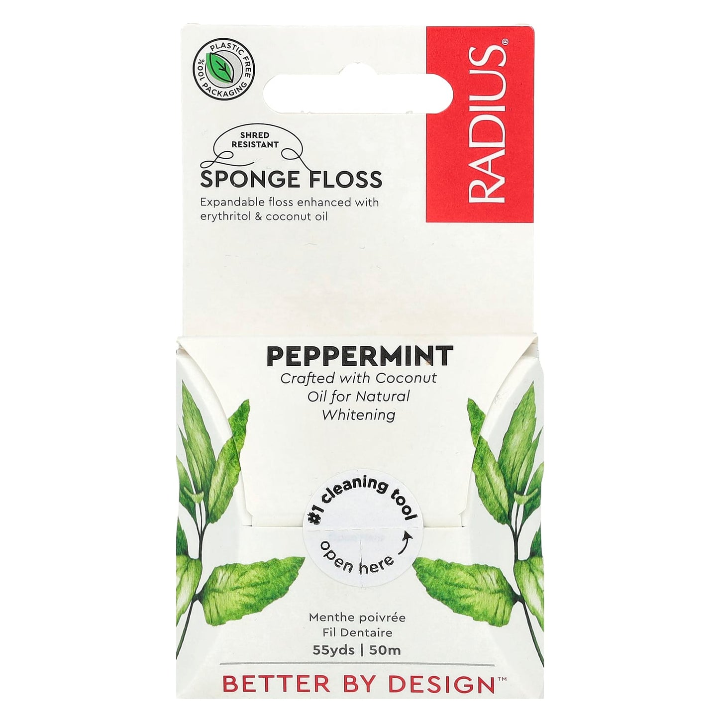 RADIUS, Sponge Floss, Peppermint, 55 yds (50 m) - Image 1