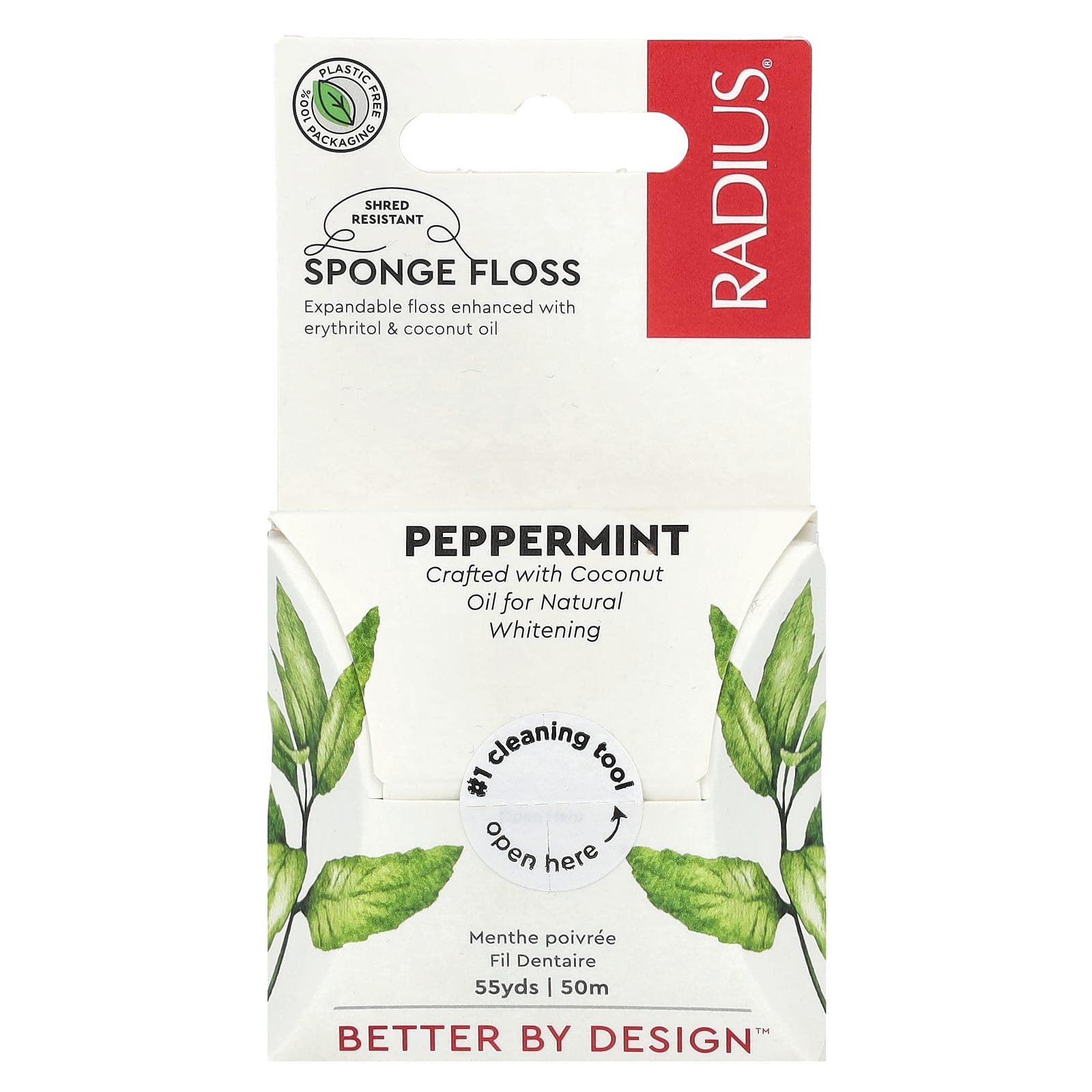 RADIUS, Sponge Floss, Peppermint, 55 yds (50 m) - Image 1