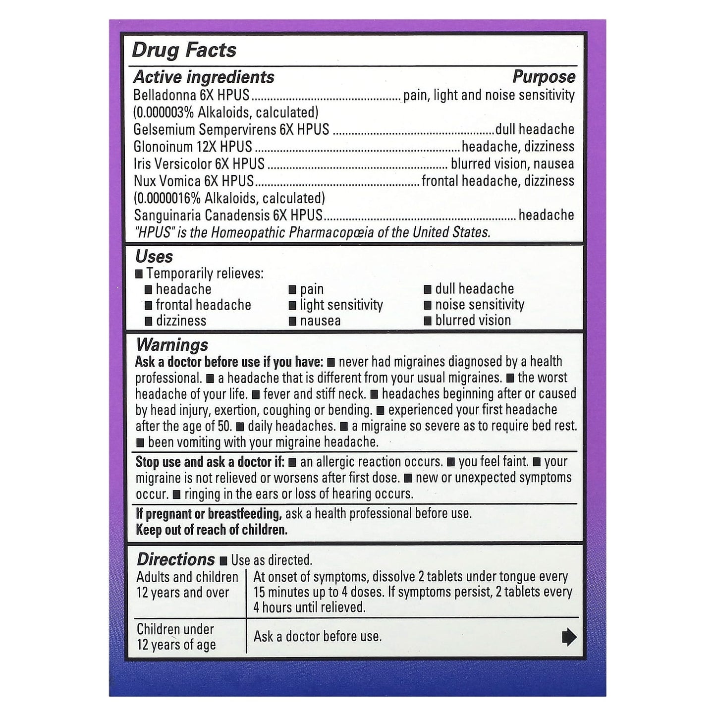 Natural Migraine Relief with Hyland's - Fast-Acting, Non-Drowsy - Image 2