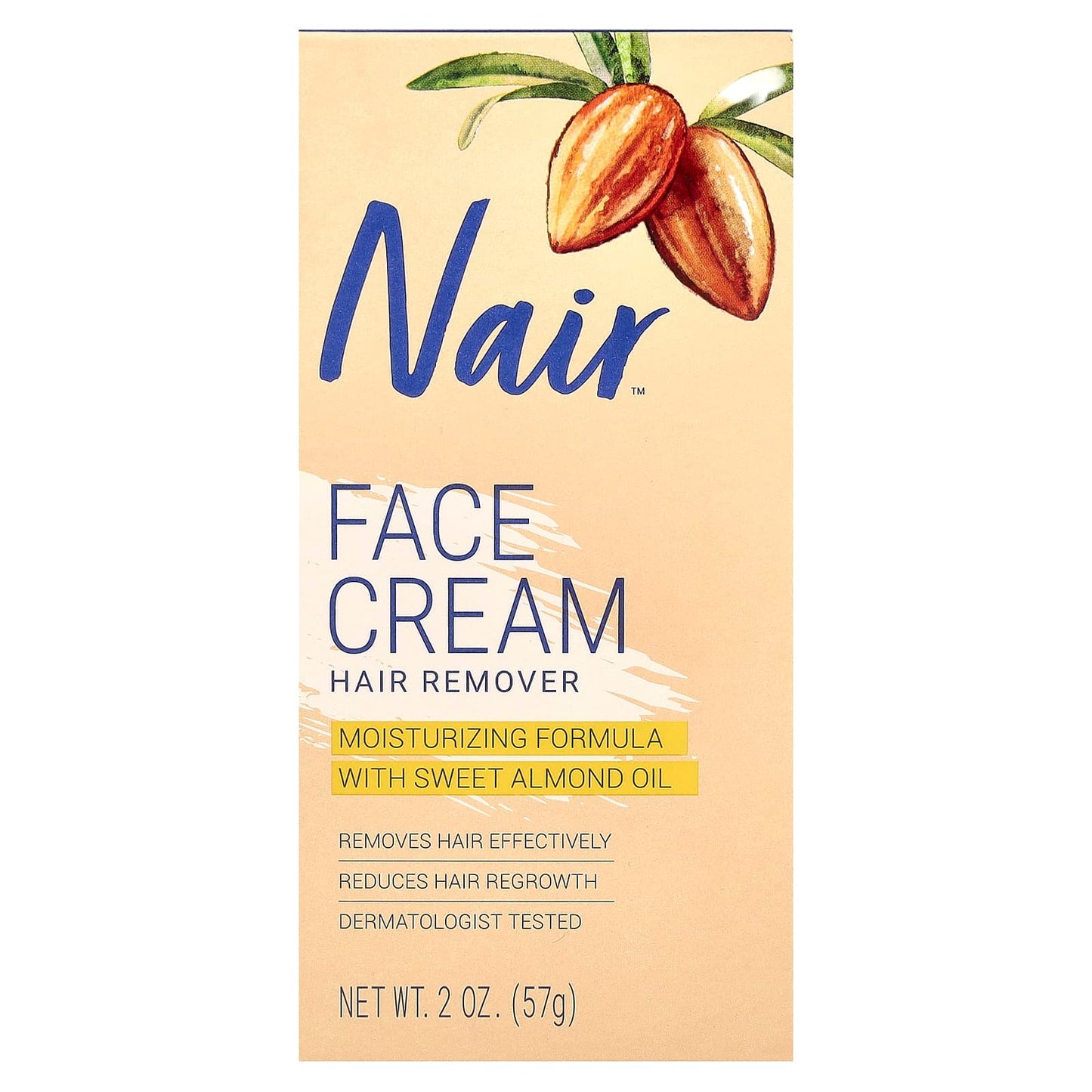Nair, Face Cream Hair Remover, 2 oz (57 g) - Image 2