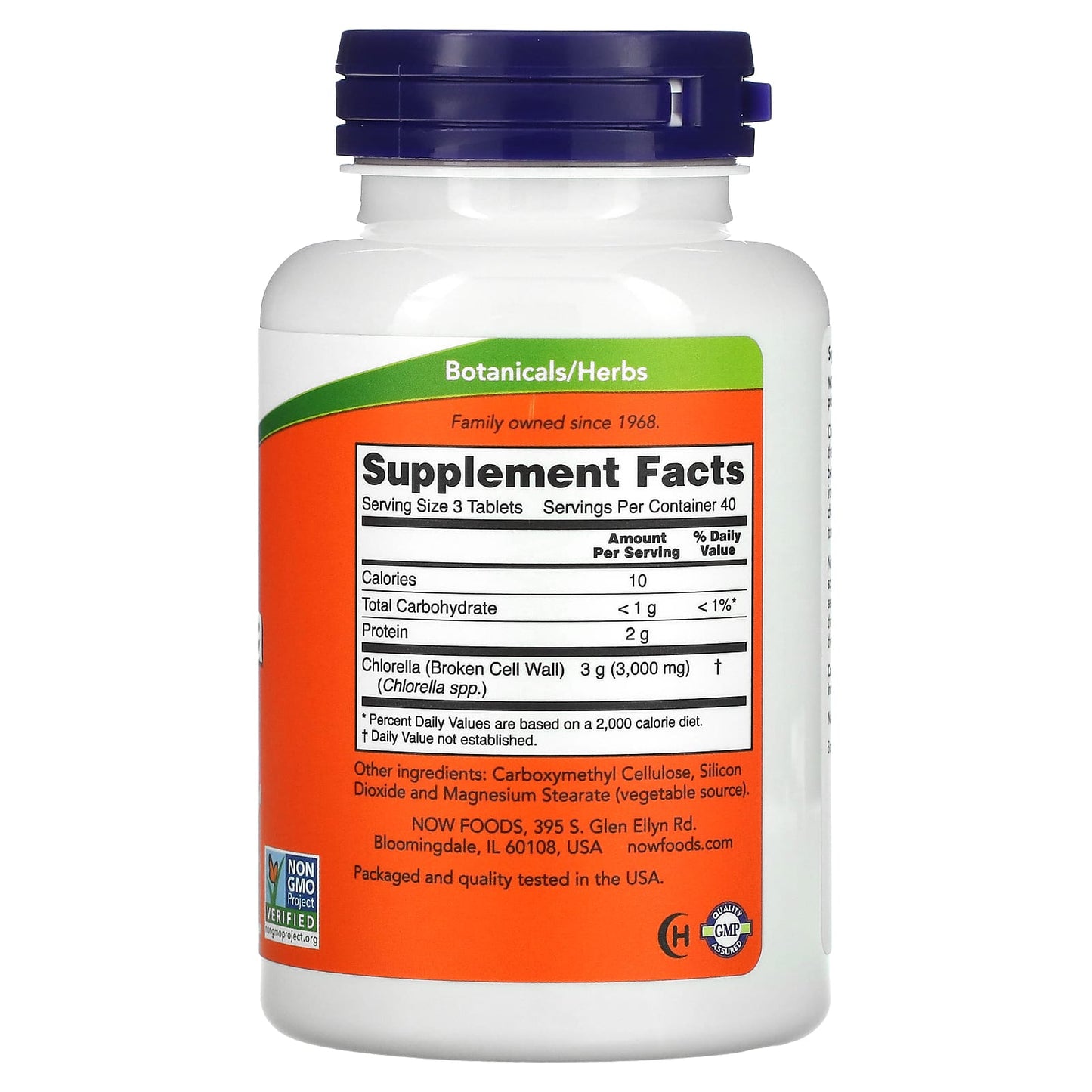 NOW Foods, Chlorella, 1,000 mg, 120 Tablets - Image 2