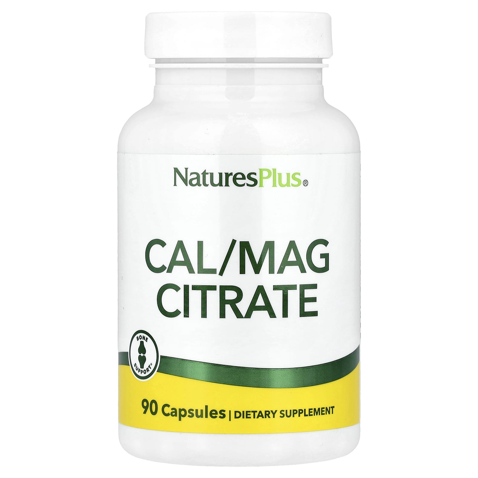 NaturesPlus, Cal/Mag Citrate, 90 Capsules - Image 1