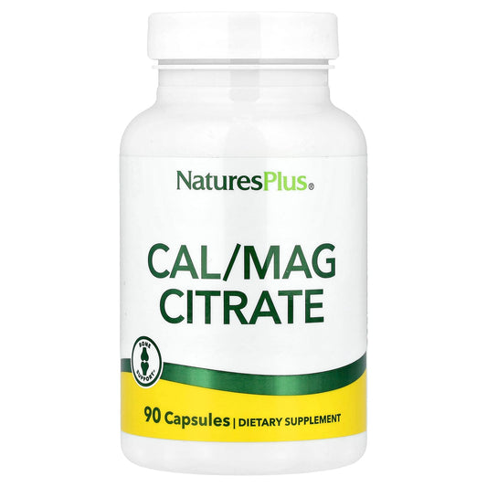 NaturesPlus, Cal/Mag Citrate, 90 Capsules - Image 1