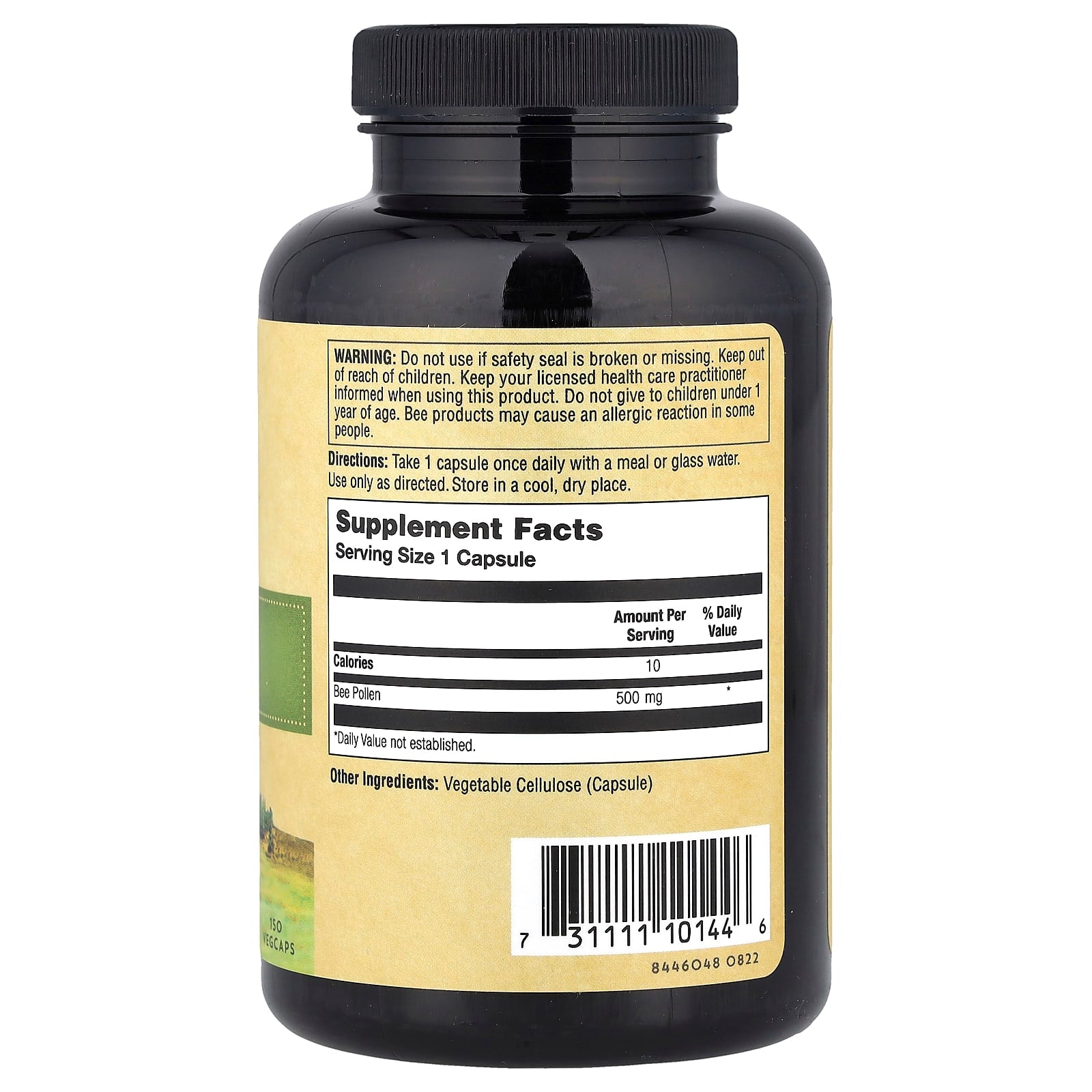 Zand, Bee Pollen, 150 Vegcaps (500 mg per Capsule) - Image 2