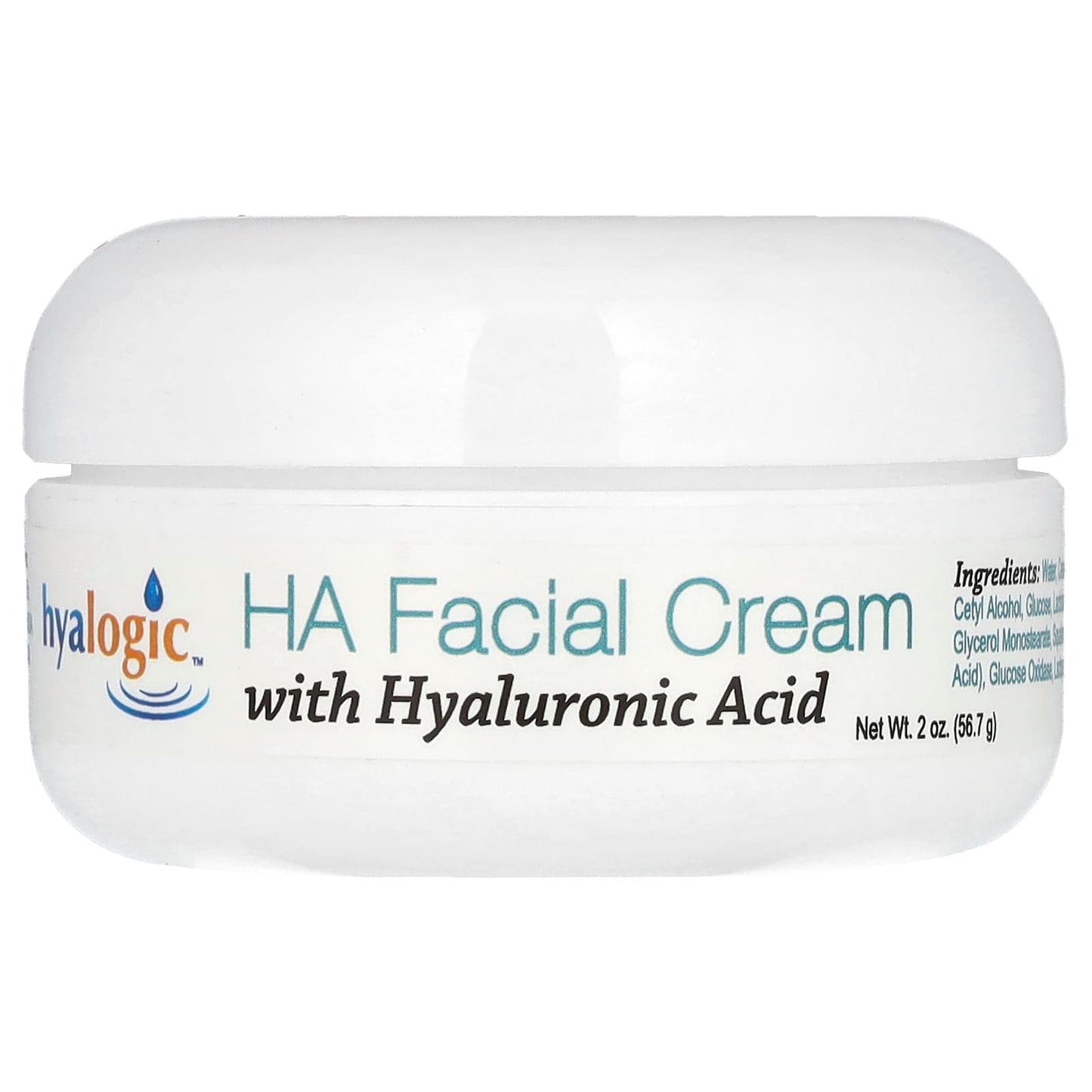 Hyalogic HA Facial Cream, Hyaluronic Acid, Fragrance Free, 2 oz - Image 1