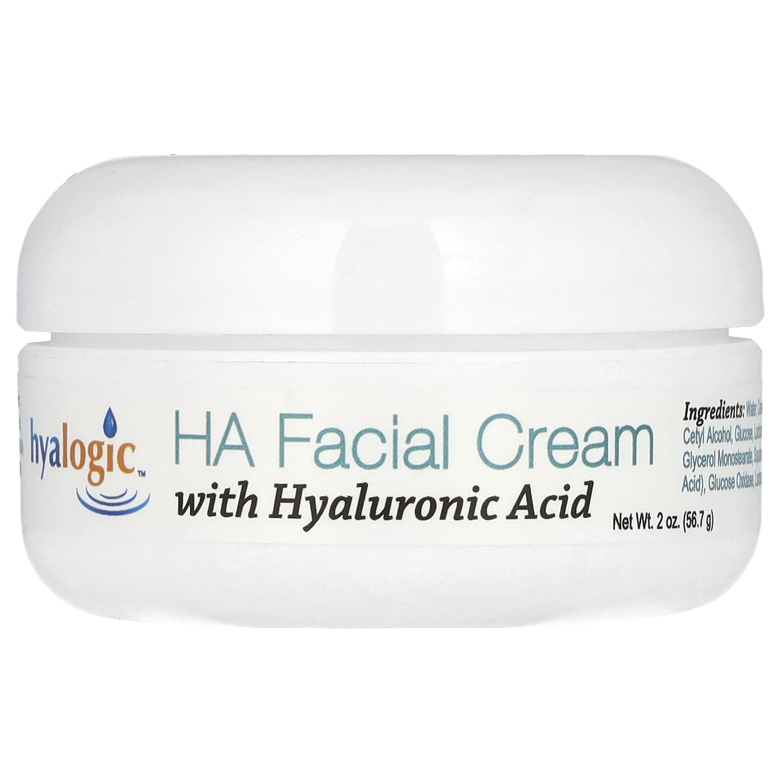Hyalogic HA Facial Cream, Hyaluronic Acid, Fragrance Free, 2 oz - Image 1