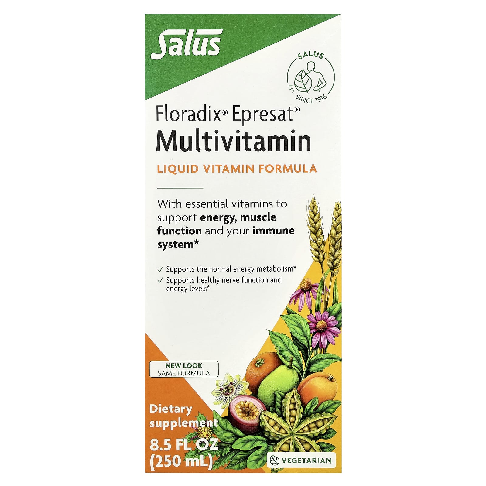 Floradix Epresat Multivitamin, 8.5 fl oz (250ml) - Energy & Immune Support - Image 1