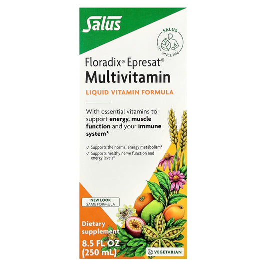 Floradix Epresat Multivitamin, 8.5 fl oz (250ml) - Energy & Immune Support - Image 1