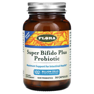 Flora Super Bifido Plus Probiotic - 102 Billion Cells, 30 Capsules