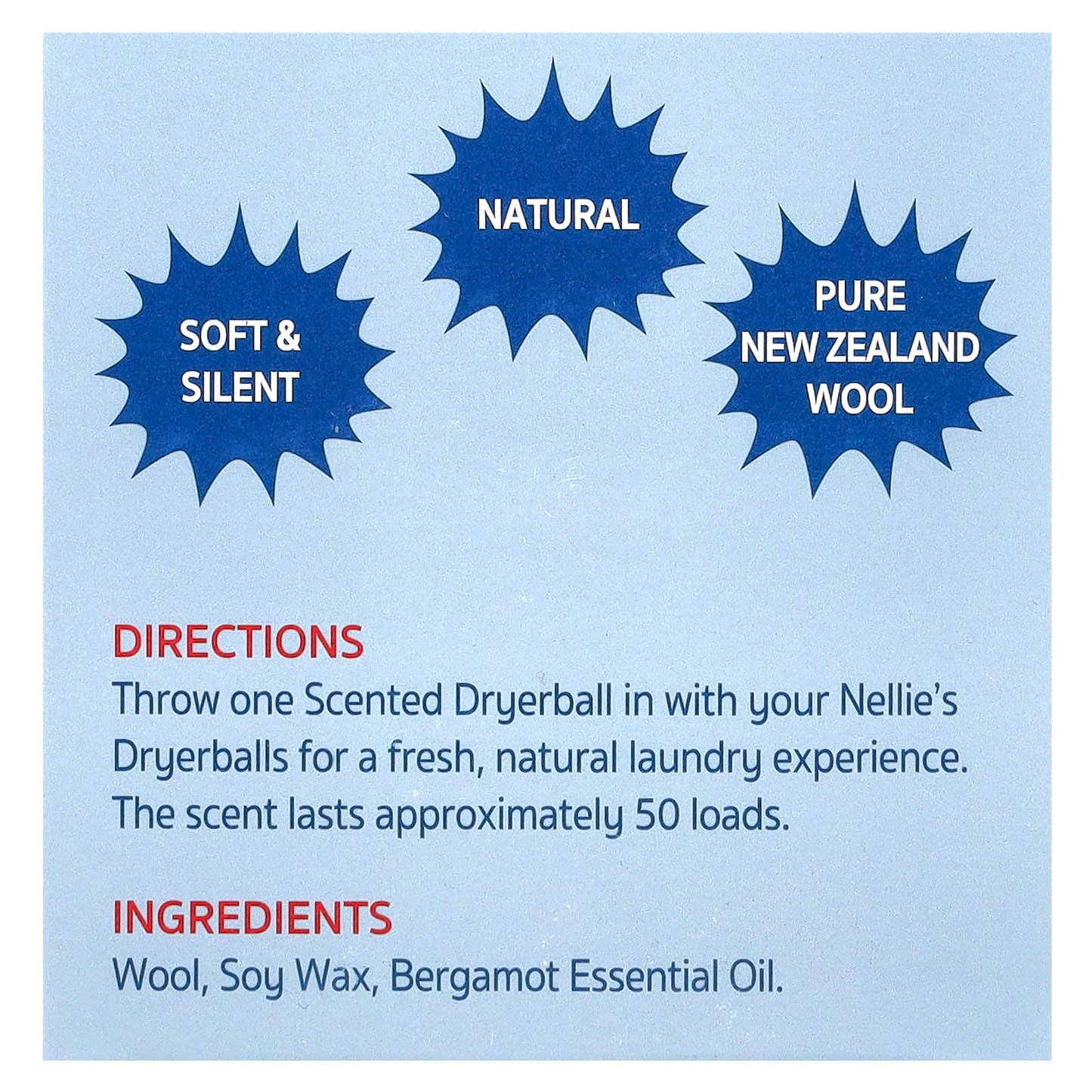 Nellie's, Scented Dryerball, Bergamot, 1 Dryerball - Image 2