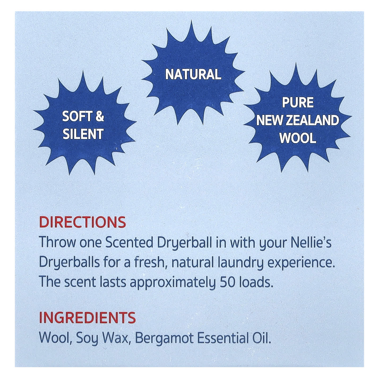 Nellie's, Scented Dryerball, Bergamot, 1 Dryerball - Image 2