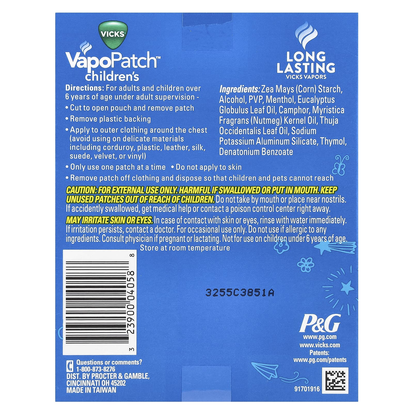 Vicks, Children's VapoPatch™, 5 Wearable Aroma Patches