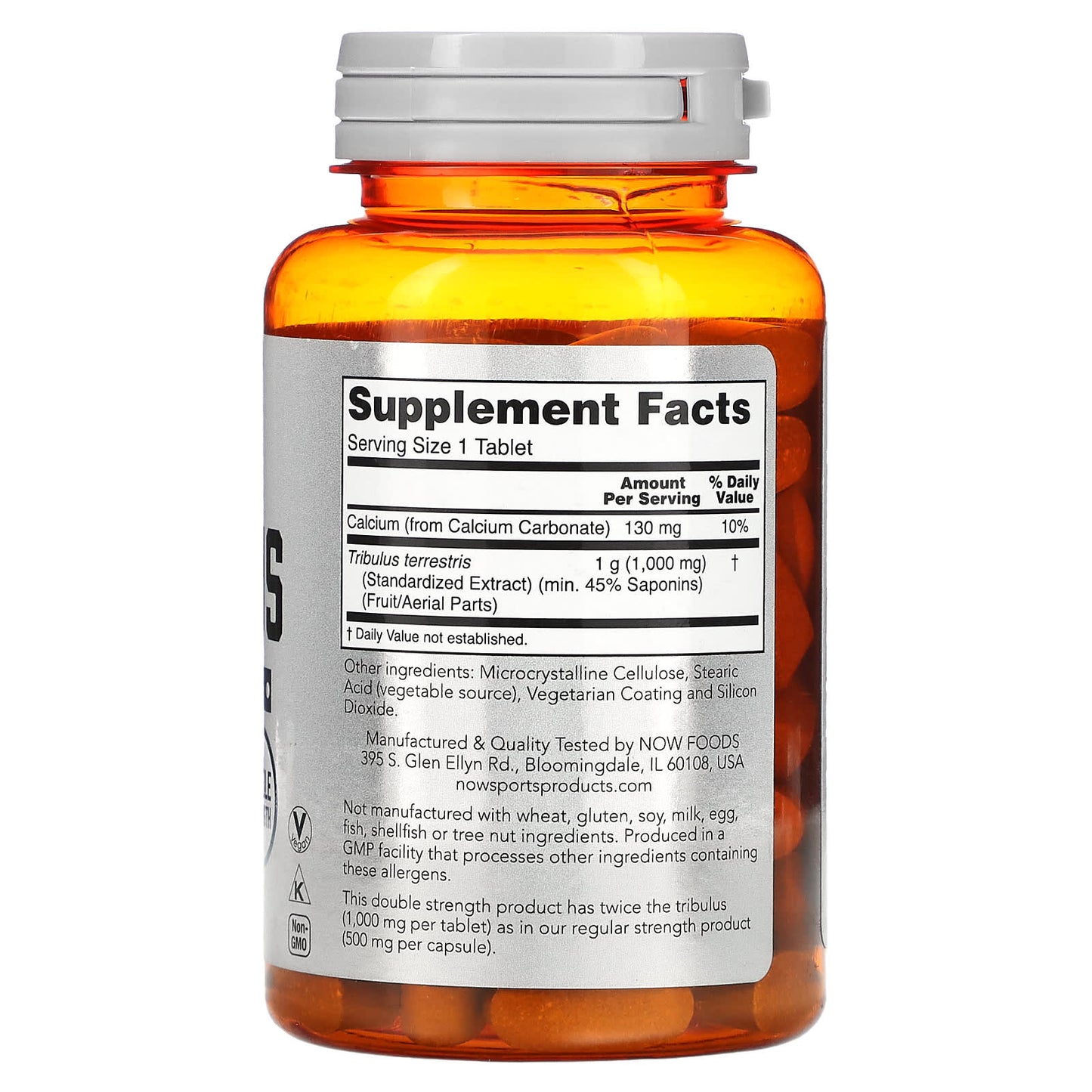 NOW Foods, Sports, Tribulus, 1,000 mg, 90 Tablets - Image 2