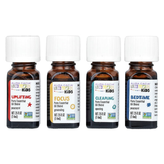 Aura Cacia Kids Essential Oil Blends - 4 Bottles Set - Image 1
