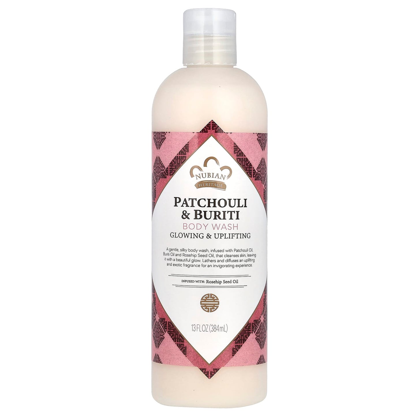 Nubian Heritage, Body Wash, Patchouli & Buriti, 13 fl oz (384 ml) - Image 1