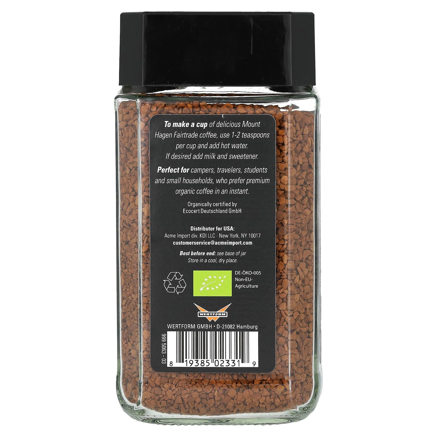Mount Hagen, Organic Fairtrade Instant Coffee, 3.53 oz (100 g) - Image 2