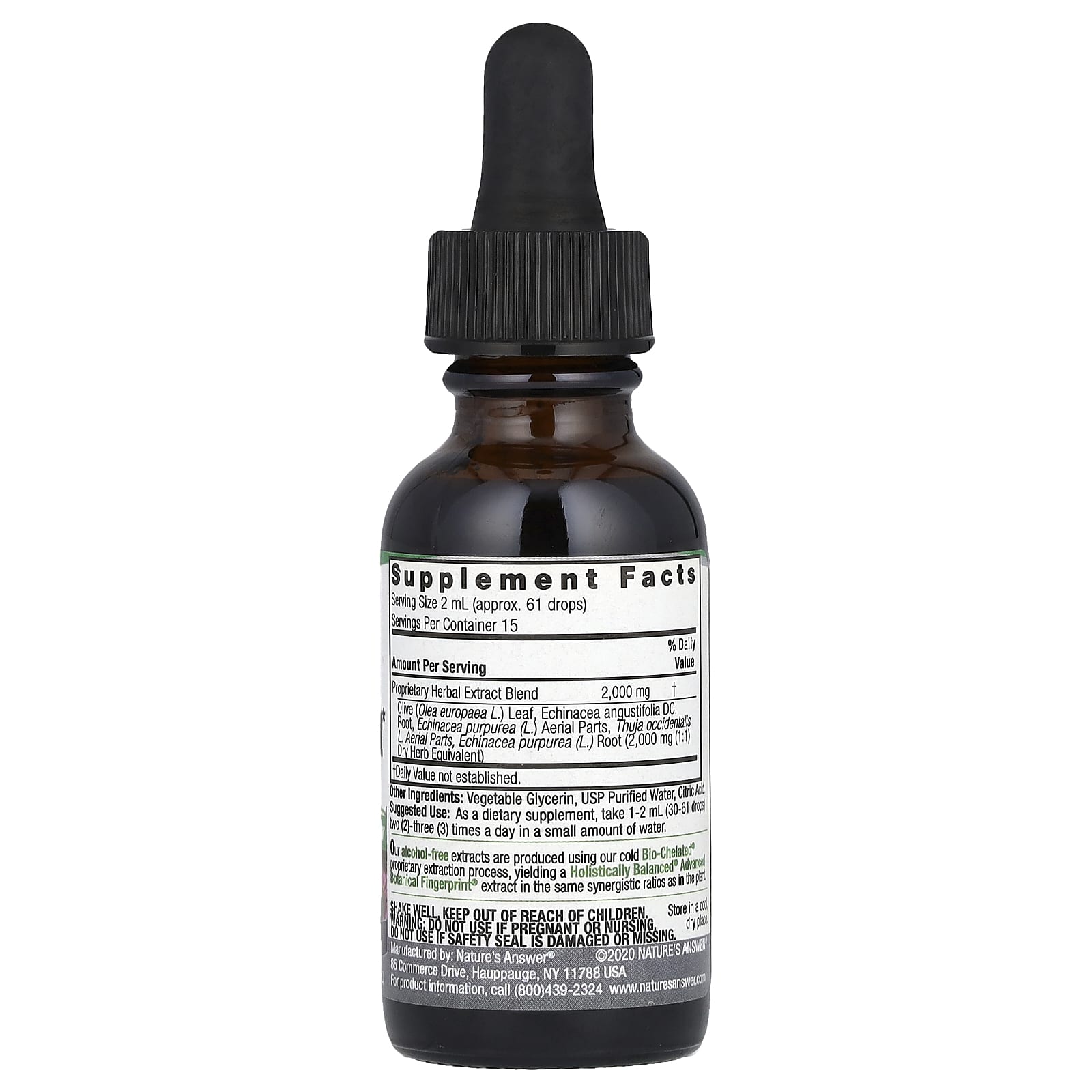 Nature's Answer, Immune Boost Herbal Blend, Alcohol-Free, 2,000 mg , 1 fl oz (30 ml) - Image 2