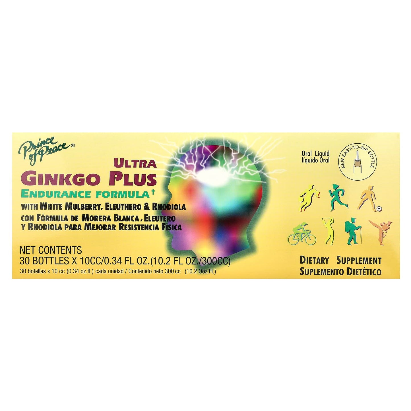 Prince of Peace, Ultra Ginkgo Plus, Endurance Formula, 30 Bottles, 0.34 fl oz (10 cc) Each - Image 1