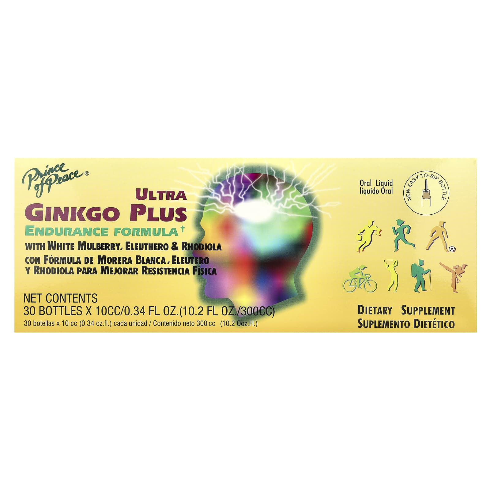 Prince of Peace, Ultra Ginkgo Plus, Endurance Formula, 30 Bottles, 0.34 fl oz (10 cc) Each - Image 1