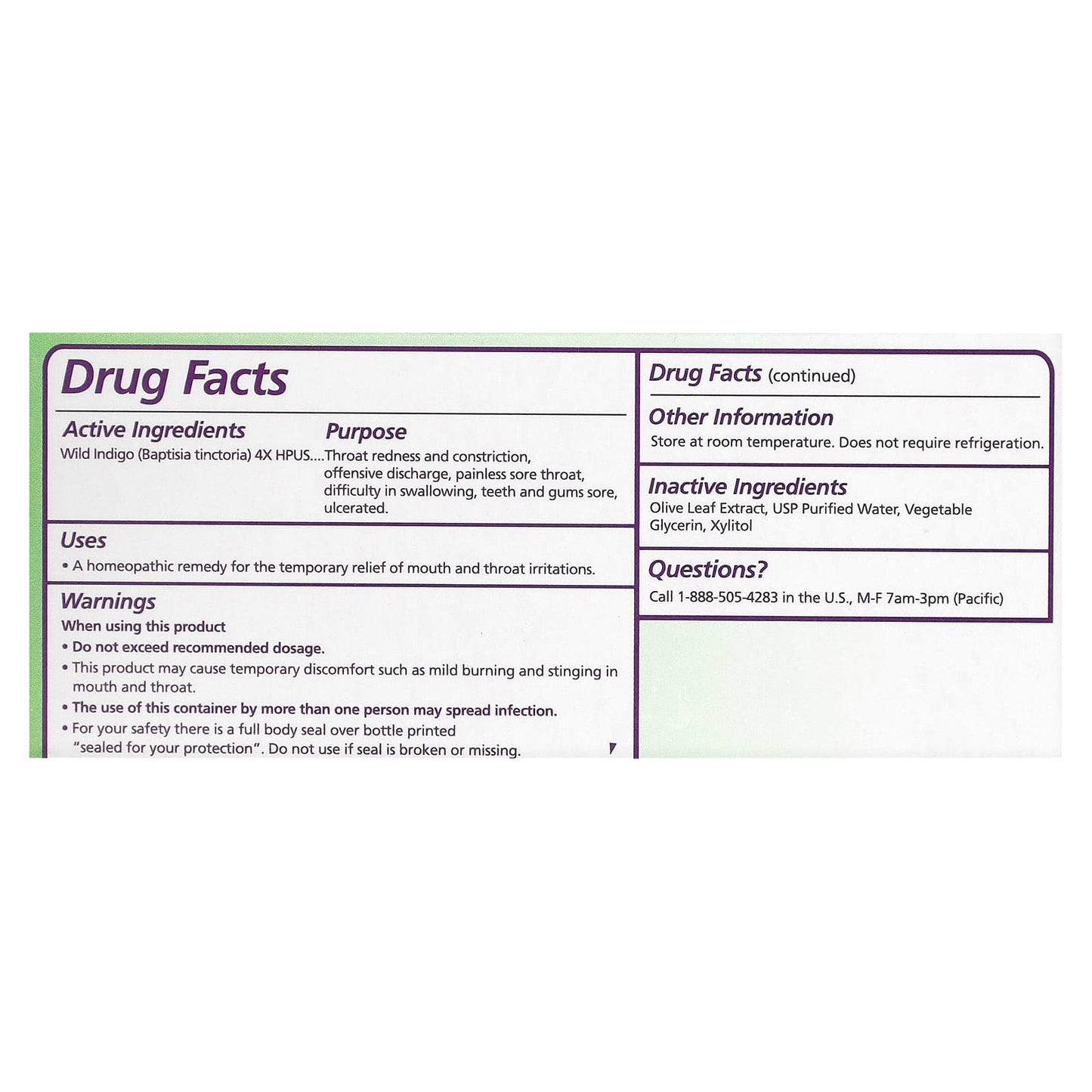 Seagate, Olive Leaf Throat Spray, Unflavored, 1 fl oz (30 ml) - Image 2