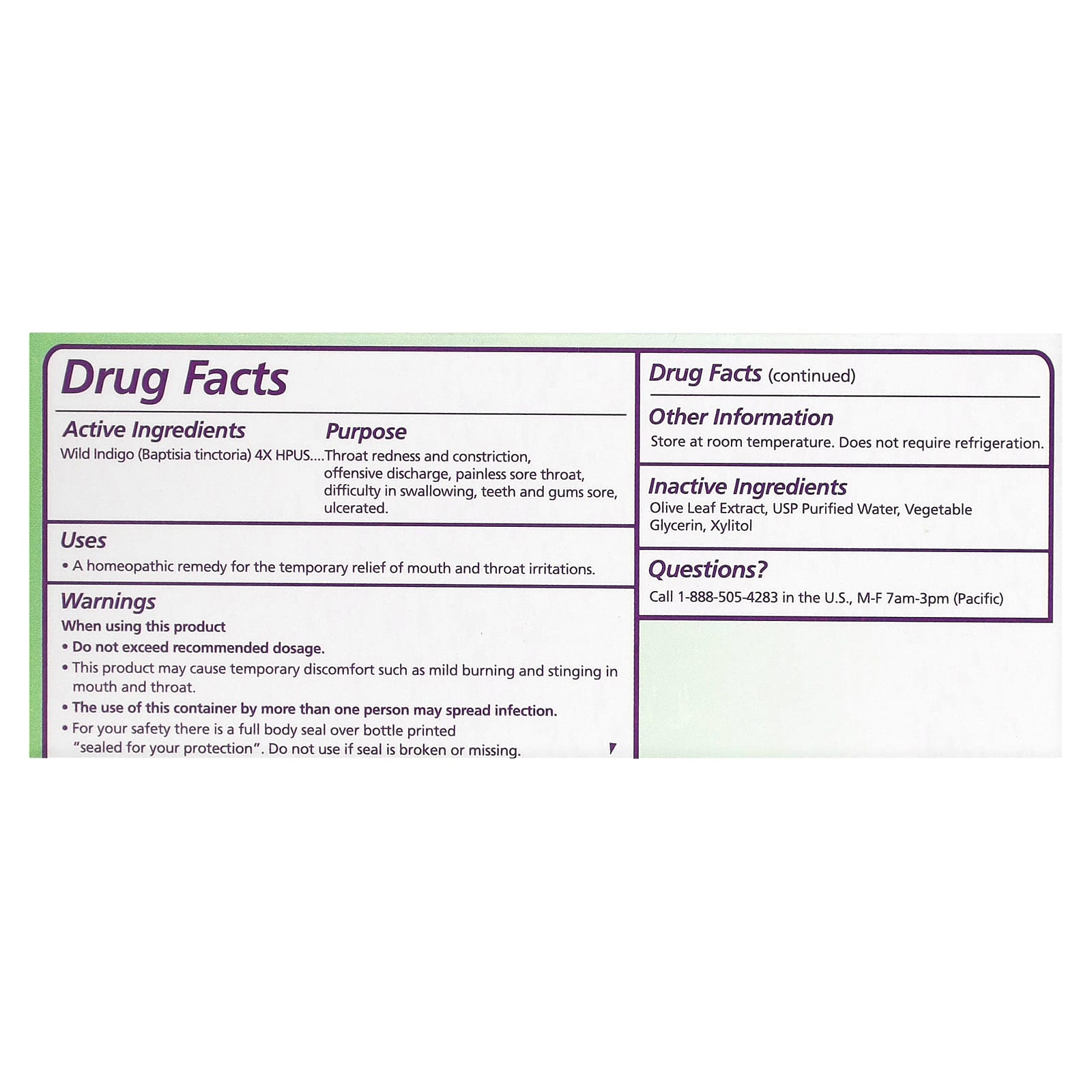 Seagate, Olive Leaf Throat Spray, Unflavored, 1 fl oz (30 ml) - Image 2
