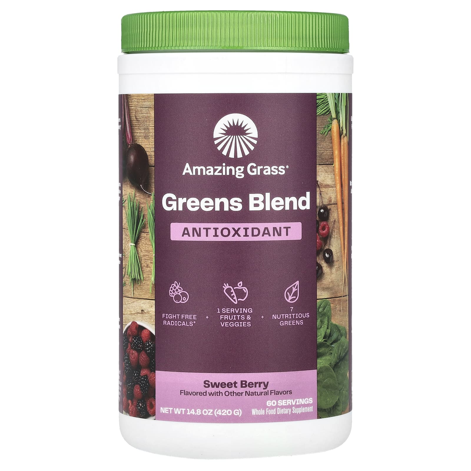 Amazing Grass Organic Greens Blend - Antioxidant & Digestive Health - Image 1